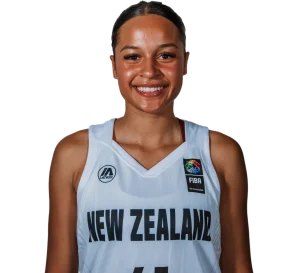 Ngahirata Jennings-Haumaha smiling in a white New Zealand singlet.